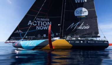 Four lead boats will round Ustica together