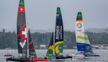 The three Finalists -  Race Day 2 of the Rolex Switzerland Sail Grand Prix -  Geneva, Switzerland - September 21, 2025 - photo © Gary Oakley/SailGP