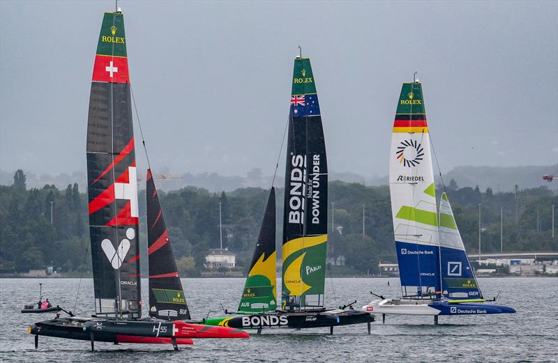 The three Finalists -  Race Day 2 of the Rolex Switzerland Sail Grand Prix -  Geneva, Switzerland - September 21, 2025 - photo © Gary Oakley/SailGP