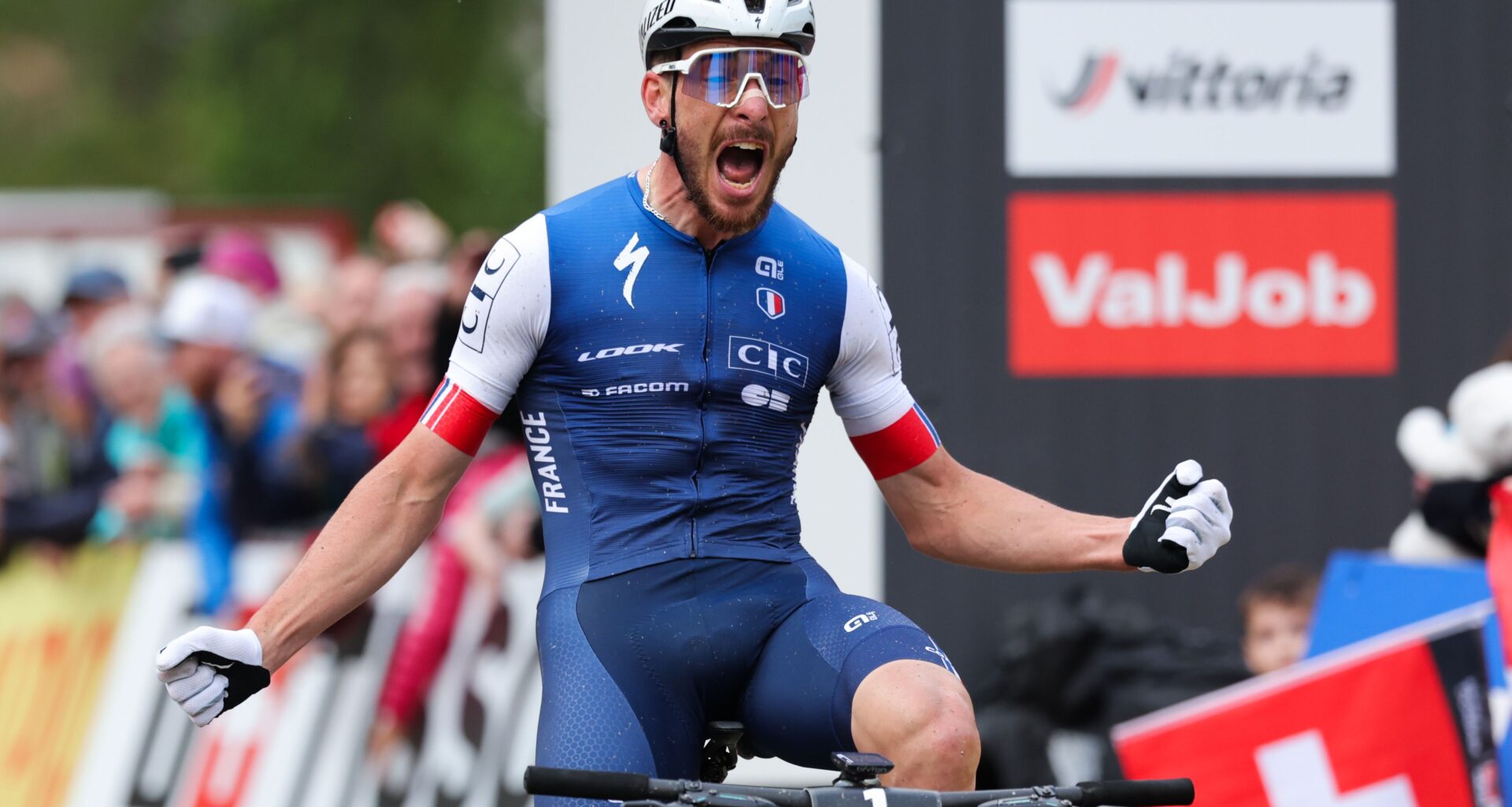 2025 UCI Mountain Bike World Championships - 09 Sep 2025Cycling - 2025 UCI Mountain Bike World Championships - Cross-country Short Track - Zermatt, Valais, Switzerland - Men Elite Final - Victor Koretzky (France) wins the Men Elite Cross-country Short Track World ChampionshipBy: Alex Whitehead/SWpix.com/Shutterstock