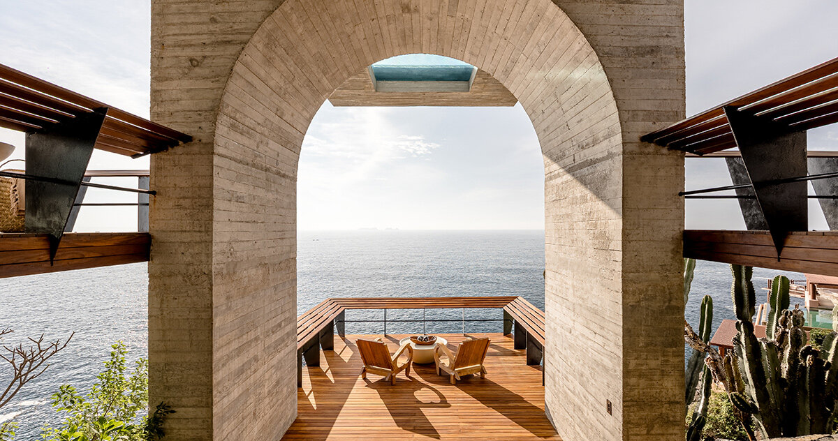 zozaya designs home with pool suspended over mexico's coast