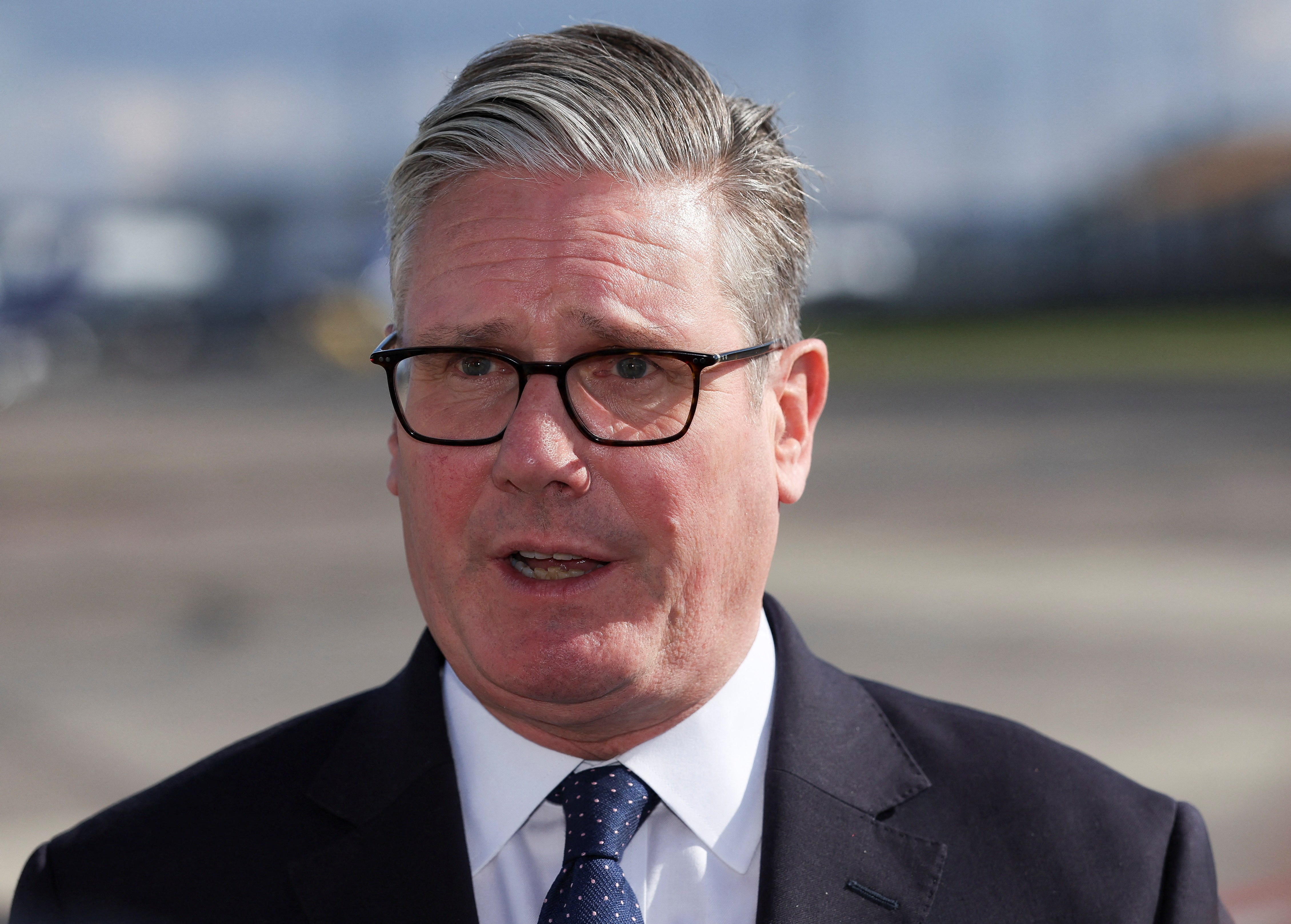 The prime minister at Copenhagen airport