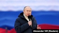 During his televised address announcing the start of the Ukraine invasion, Putin falsely claimed a "genocide" was being waged on Russian speakers in Ukraine.