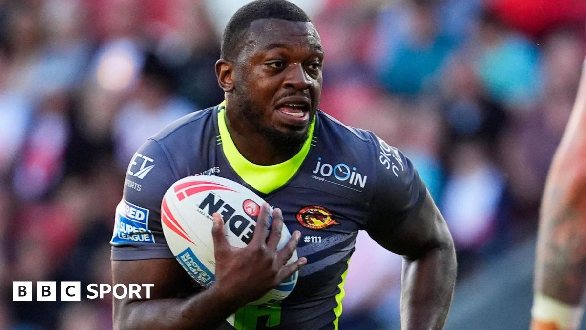 Jordan Dezaria in action for Catalans Dragons