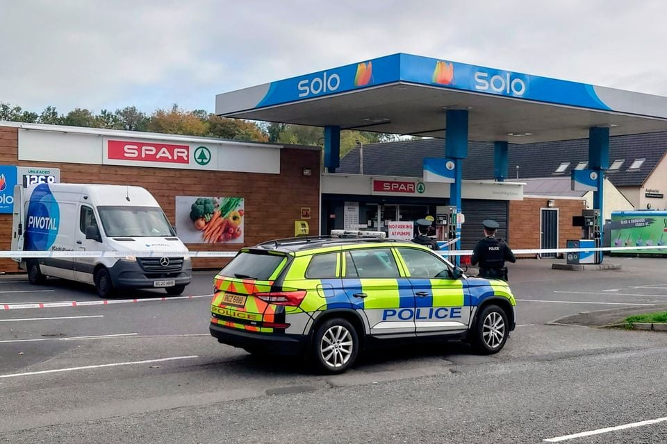 The scene of the robbery in Aughnacloy.