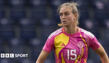 Georgia Brown playing for Scotland-U23s
