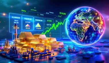 Futuristic depiction of low-carbon metal price premiums.
