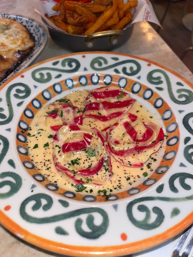 The pumpkin and gorgonzola cappelletti special