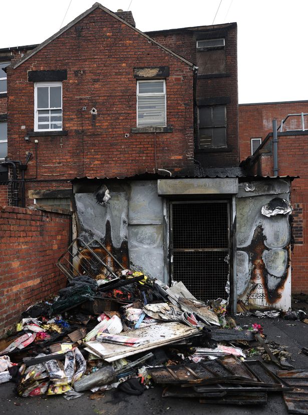Damage caused by the blaze