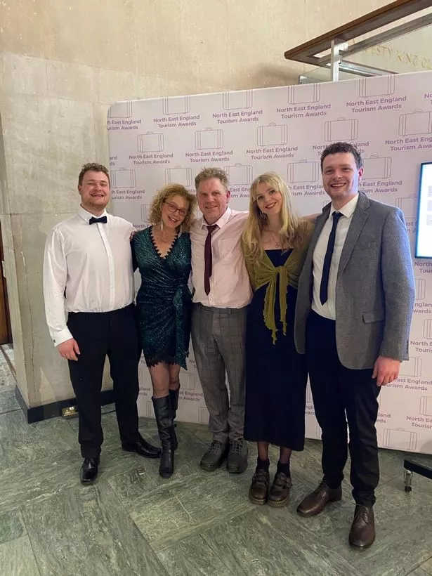 Martin with his wife Rachel and their three children