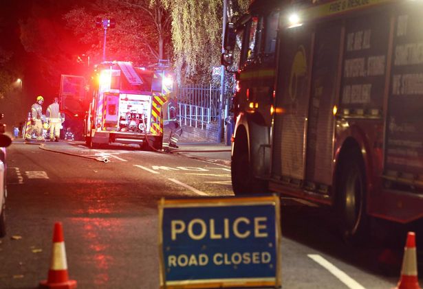 Fire in woodlands and allotments off Wick Road, Bristol.