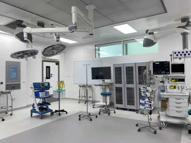 One of the new building's four operating theatres