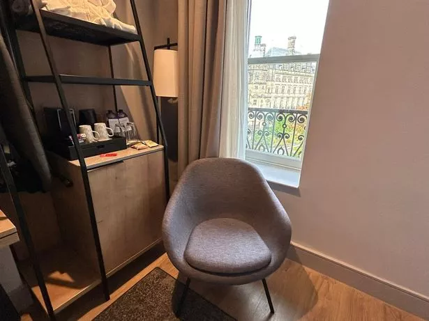 My room faced out onto the town hall, offering a beautiful view to look out to