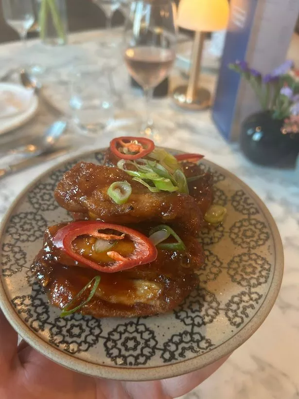 The crispy chicken wings (£8) at the Radisson restaurant featuring a sticky Hendo's glaze and were moorish