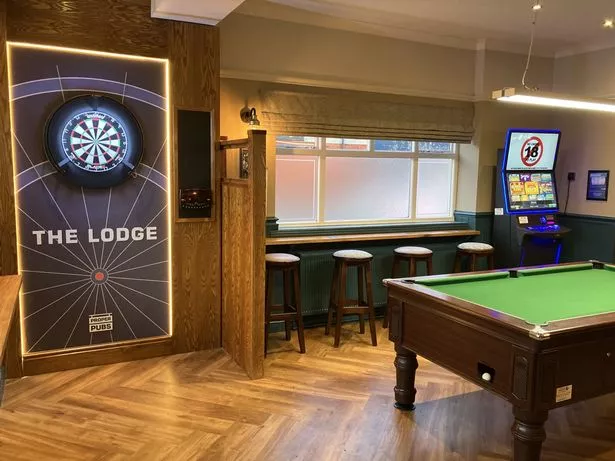 The pub's dedicated sports room has also been given a revamp