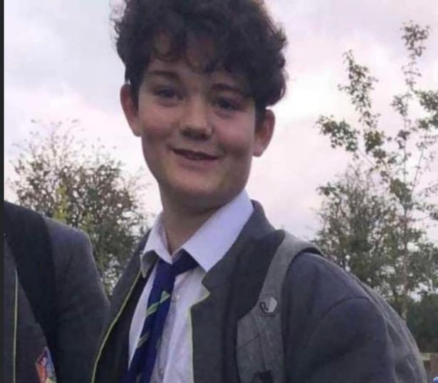 Boy in school uniform