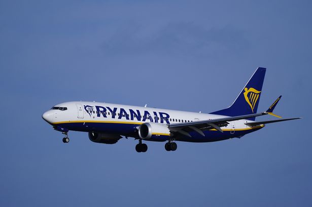 A Ryanair plane