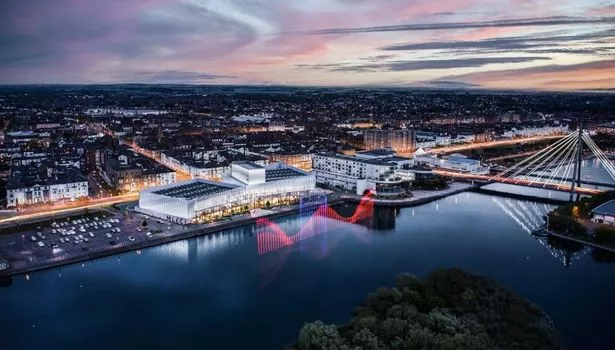 An artist's impression of the new Marine lake Events Centre in Southport.