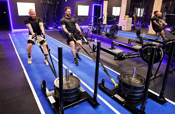 Chris McKinney and Andrew Brown at Apex Performance Health and Fitness on the Serpentine Road, Belfast.