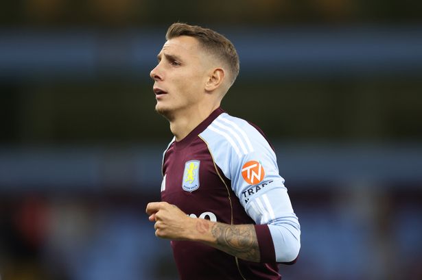 Aston Villa left-back Lucas Digne