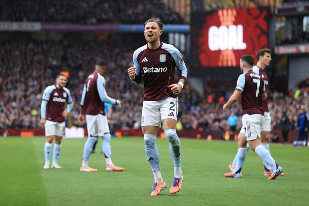 Matty Cash scored his second goal of the season against Man City
