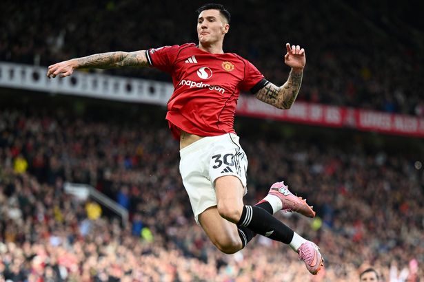 Benjamin Sesko celebrating for Manchester United
