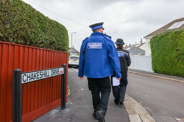 Police conducting door to door inquiries at Chakeshill Drive in Brentry after a nine year old girl was shot in a racially-aggravated attack in early September 2025