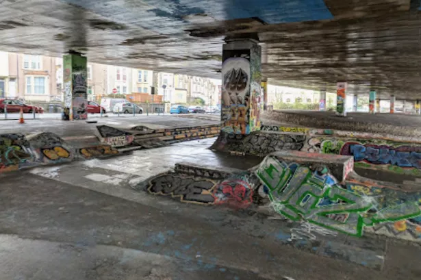 Police were called to an unlicensed music event at a skatepark in Eastville, Bristol, close to the M32