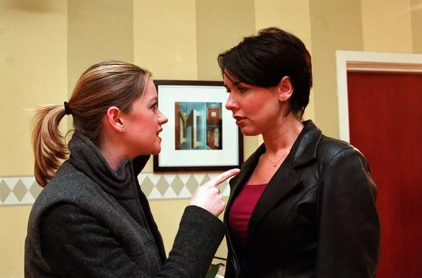 Jacqui Dixon and Lindsey Corkhill in Brookside