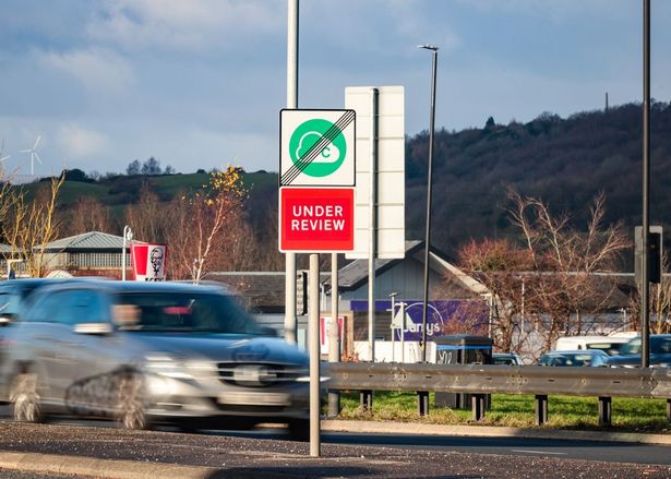 Clean Air Zone signs in Greater Manchester