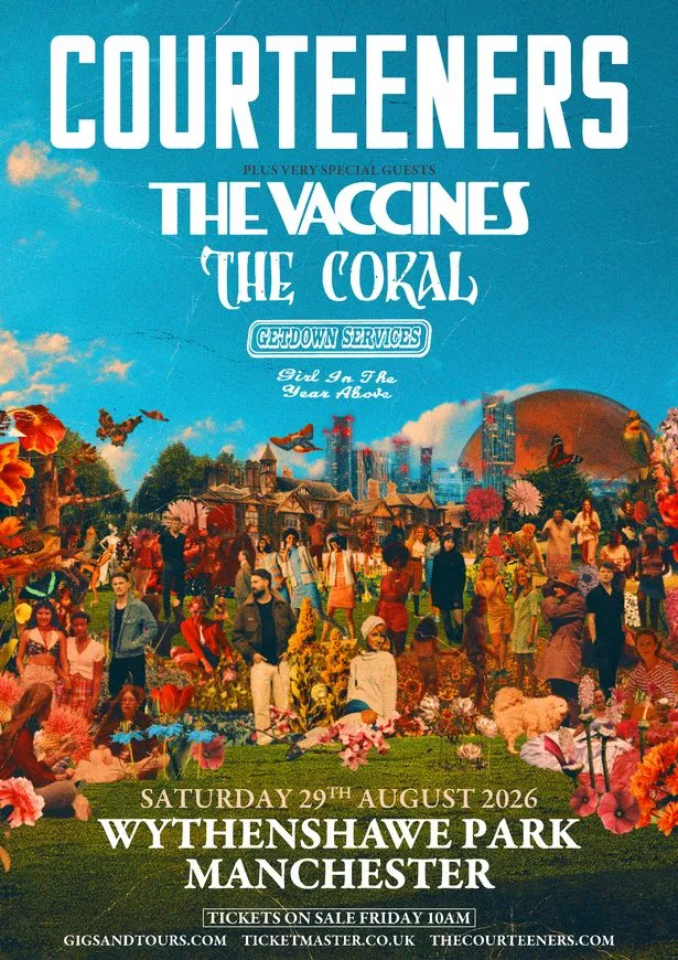 Courteeners have announced a huge one-off show at Manchester’s Wythenshawe Park next summer