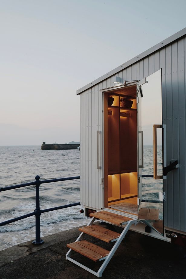 If you need a moment to unwind after hiking and feasting on pancakes, why not book a sauna session with a sea view?