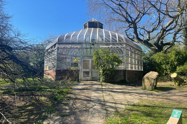 Calderstones Park greenhouse, which was once part of several greenhouses in the Liverpool Botanic Garden