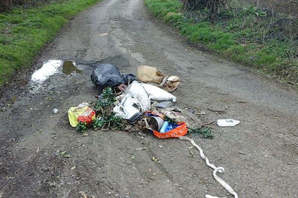 The waste Yate man Bob Stark, 28, was found guilty of illegally dumping on a lane in Codrington