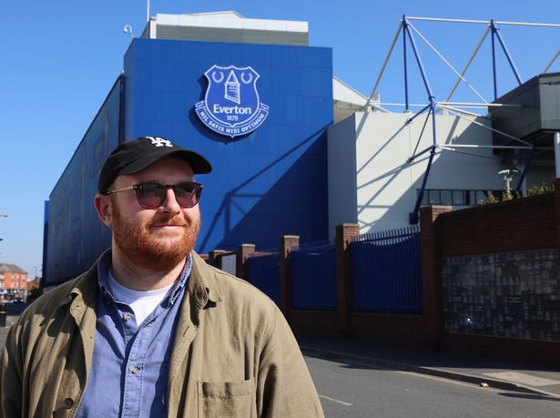 Everton fan Dan Haygarth 