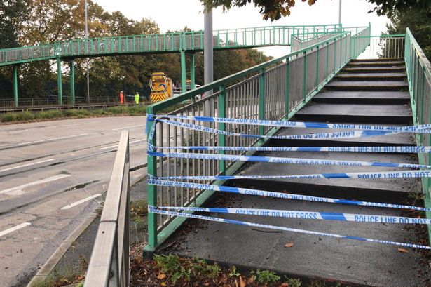 The Pedestrian bridge closed at Dunnings Bridge Road after being struck by an HGV in 2022 , before it was torn down