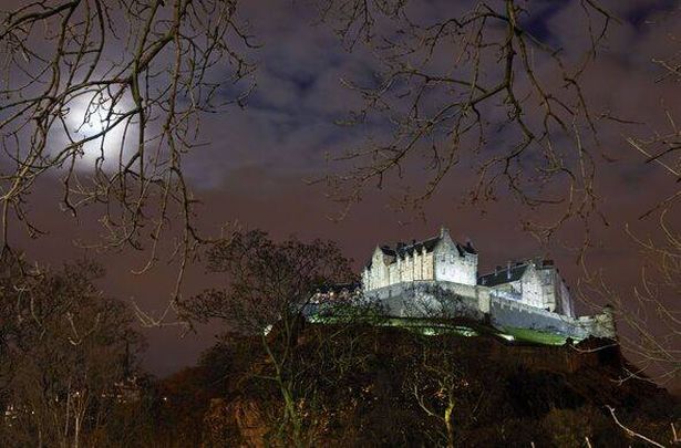 Edinburgh Castle at night
