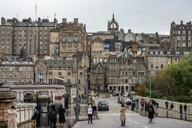 A picture of Edinburgh old town