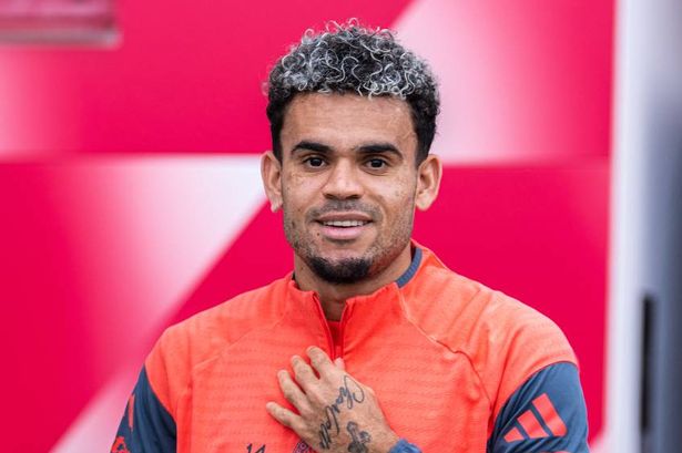 Luis Diaz during a training session