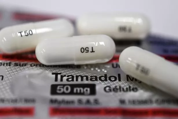 A photo shows pills of the painkiller Tramadol on January 17, 2020 in Quimper, western France. (Photo by Fred TANNEAU / AFP) (Photo by FRED TANNEAU/AFP via Getty Images)