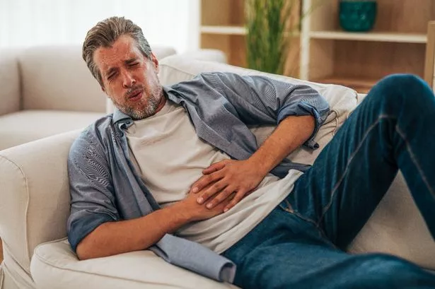 Man with abdominal pain