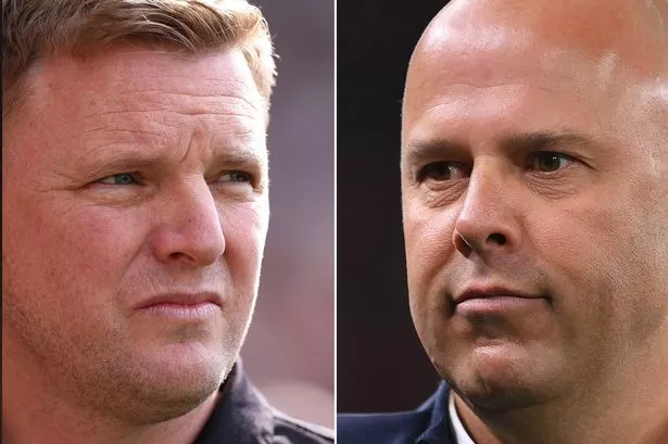 Eddie Howe and Arne Slot.