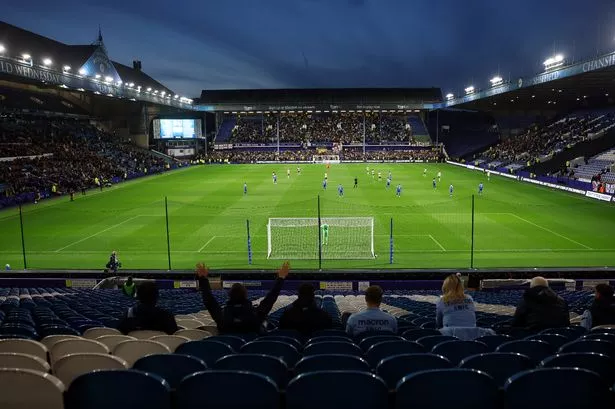 SHEFFIELD, ENGLAND - SEPTEMBER 16: General view of the match in play during the Carabao Cup Third Round match between Sheffield Wednesday and Grimsby Town at Hillsborough on September 16, 2025 in Sheffield, England. (Photo by Carl Recine/Getty Images)