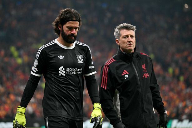 Alisson Becker was forced off injured for Liverpool against Galatasaray