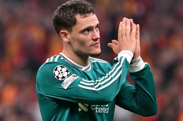 Florian Wirtz of Liverpool applauds the fans following the UEFA Champions League match against Galatasaray on September 30 2025 in Istanbul, Turkey