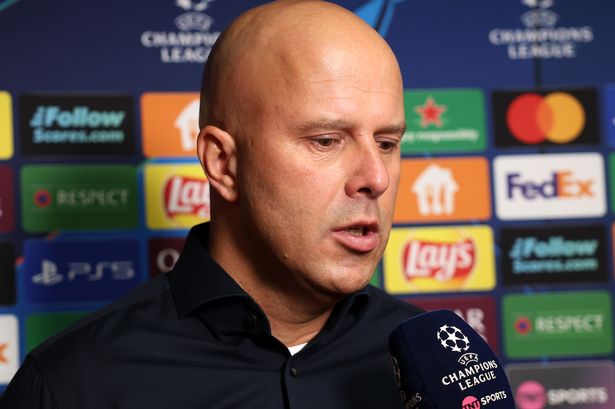 ISTANBUL, TURKEY - SEPTEMBER 30: Arne Slot, Manager of Liverpool, speaks to the media following the UEFA Champions League 2025/26 League Phase MD2 match between Galatasaray A.S. and Liverpool FC at Ali Sami Yen Spor Kompleksi on September 30, 2025 in Istanbul, Turkey. (Photo by Ahmad Mora - UEFA/UEFA via Getty Images)
