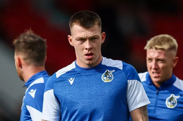 Kacper Lopata ahead of Bristol Rovers' clash with Walsall (Photo by Stuart Leggett/MI News/NurPhoto via Getty Images)