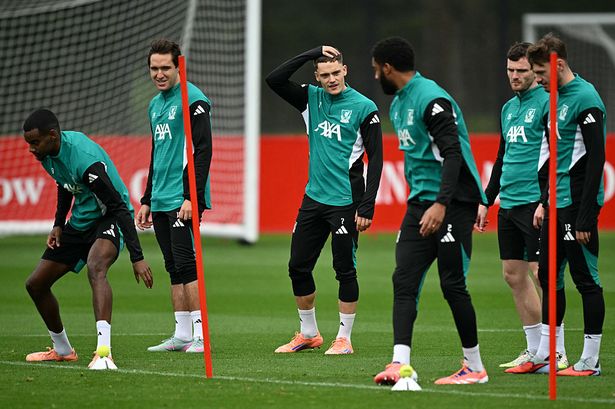 Liverpool's stars were put though their paces ahead of their trip to Frankfurt