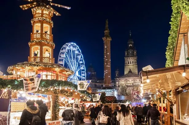 Glasgow, Christmas Market in George Square