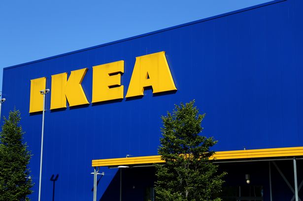 A general view of an IKEA store sign